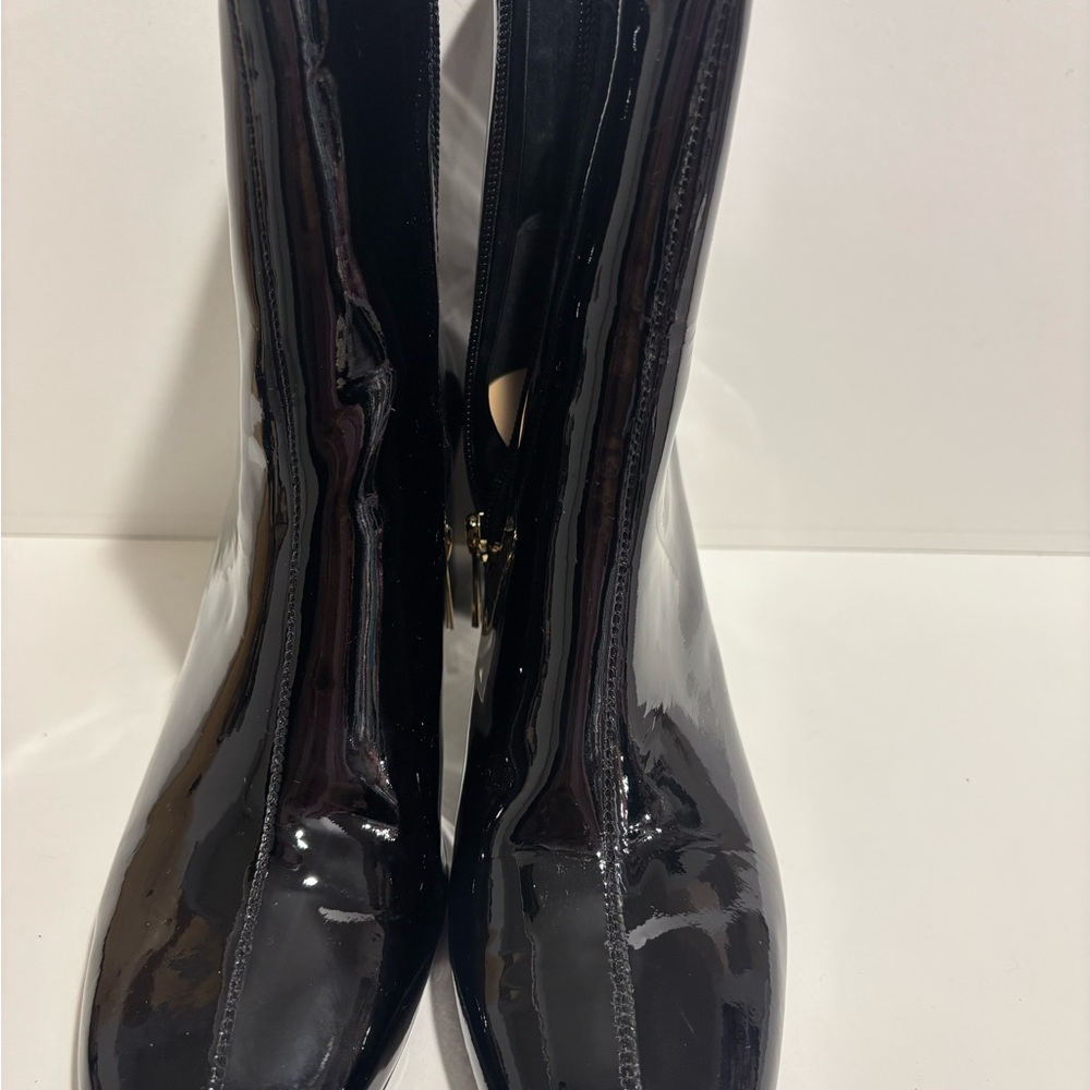 Ted Baker Shiny Black Heeled Boots